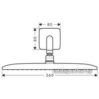 Верхний душ Hansgrohe Raindance E 360 AIR 1jet [27376000]