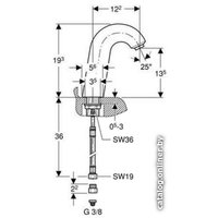Смеситель Geberit Hytronic 60 IR [115.725.21.1]