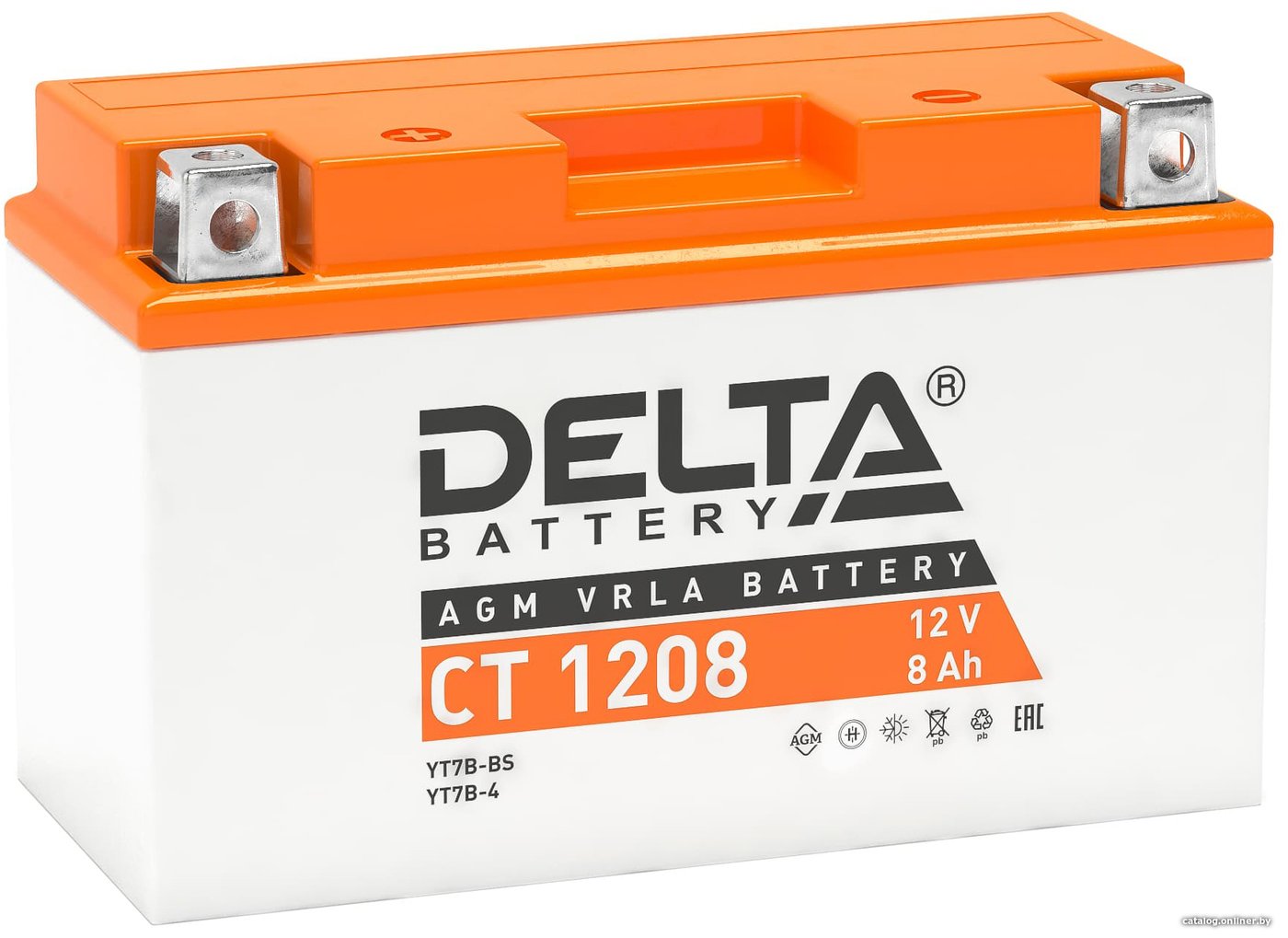 Мотоциклетный аккумулятор Delta CT 1208 (8 А·ч)