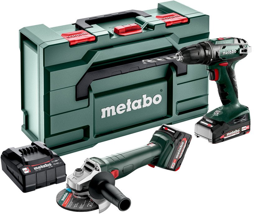 

Metabo Combo Set 2.4.3 18 V 685204500 (шуруповерт, болгарка, 2 АКБ, кейс)