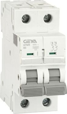 

Выключатель автоматический GEYA GYM9-2P-3B 2P 3A B 6kA 2M GYM92P3B