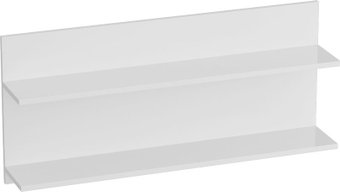 Полка Мебельград Кельн 980 (белый аляска/белый глянец)