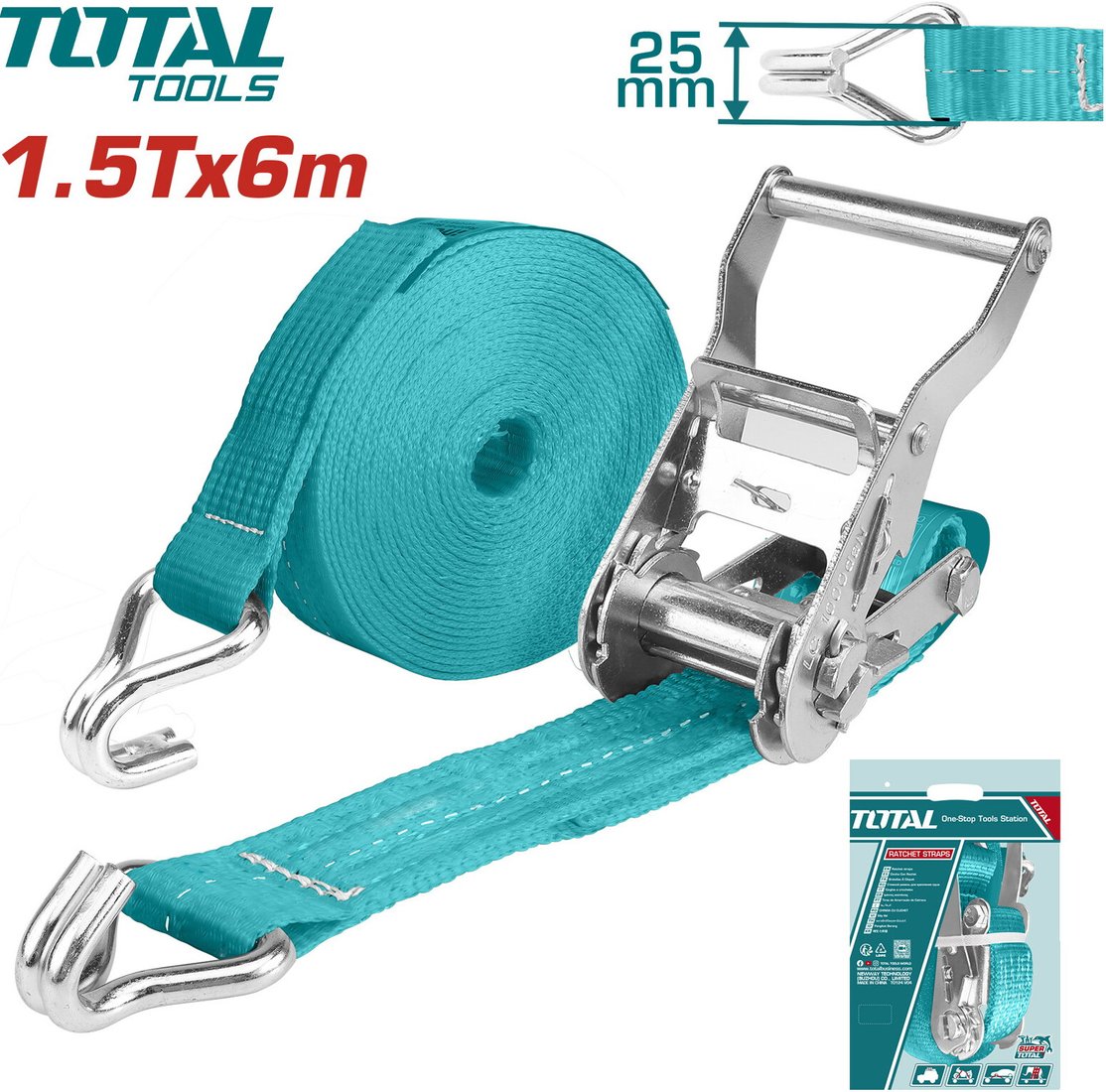 Ремень с храповым механизмом Total THTRS2061