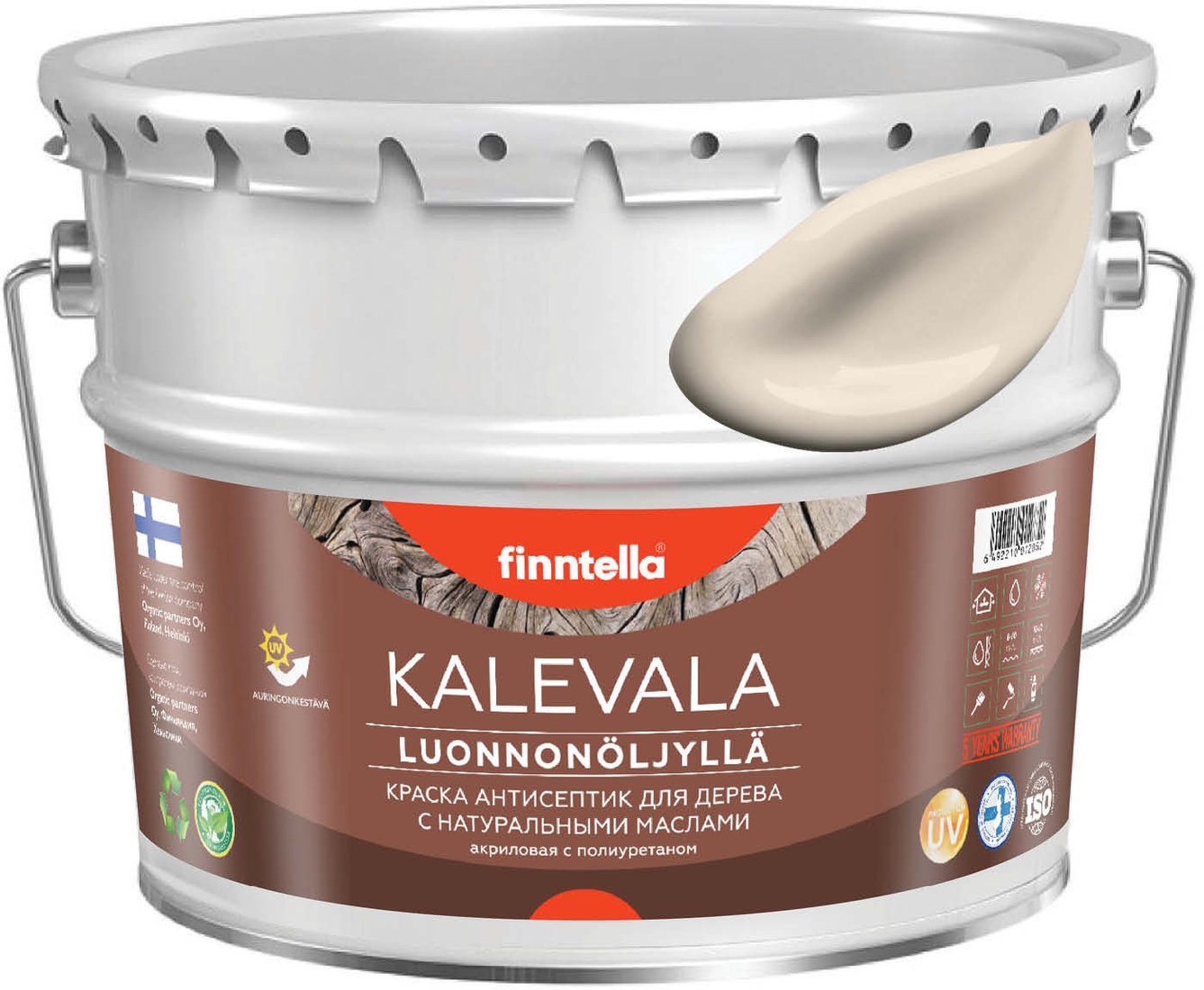 

Краска Finntella Kalevala Manteli F-13-1-9-FL100 9 л (бежевый)