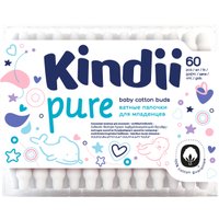 Ватные палочки Cleanic Kindii для младенцев Pure (60 шт)