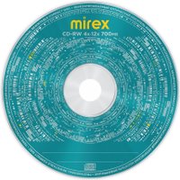 CD-RW диск Mirex 700Mb 12х UL121002A8B (50 шт.)