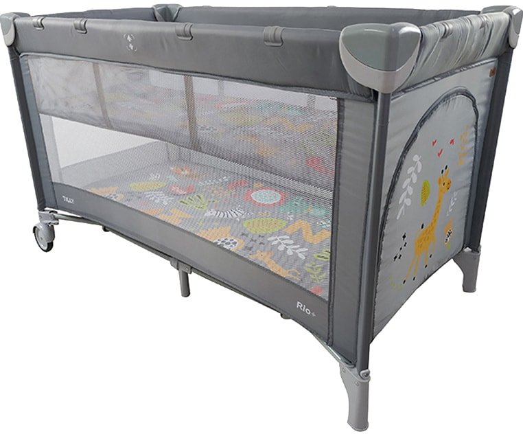 

Манеж-кровать Baby Tilly Rio Plus T-1021 (пепельно-серый)