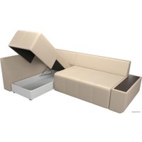 Угловой диван Mebelico Амадэус 109701 (левый, экокожа, бежевый)