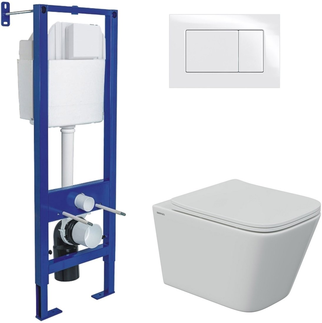 

Унитаз подвесной Berges Wasserhaus Floe 043368 (с сиденьем)