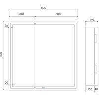  IDDIS Шкаф с зеркалом Zodiac ZOD8000i99