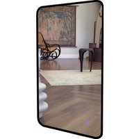 Зеркало с подсветкой  eMZe Smartphone 45x77 LED.UV.SMART.45.77.CHE (черный) в Пинске