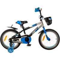 Детский велосипед Favorit Sport 16 SPT-16BL2 (черный/синий)