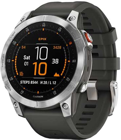 

Умные часы Garmin Epix Gen 2 (cланцевая сталь/черный)