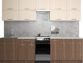 Готовая кухня Хоум Лайн Гранд Лайт 50-2.8 (венге винтаж/дуб молочный)