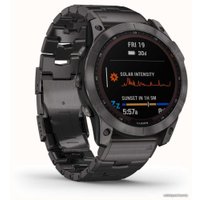 Умные часы Garmin Fenix 7X Sapphire Solar (серый карбон/серый карбон титан)