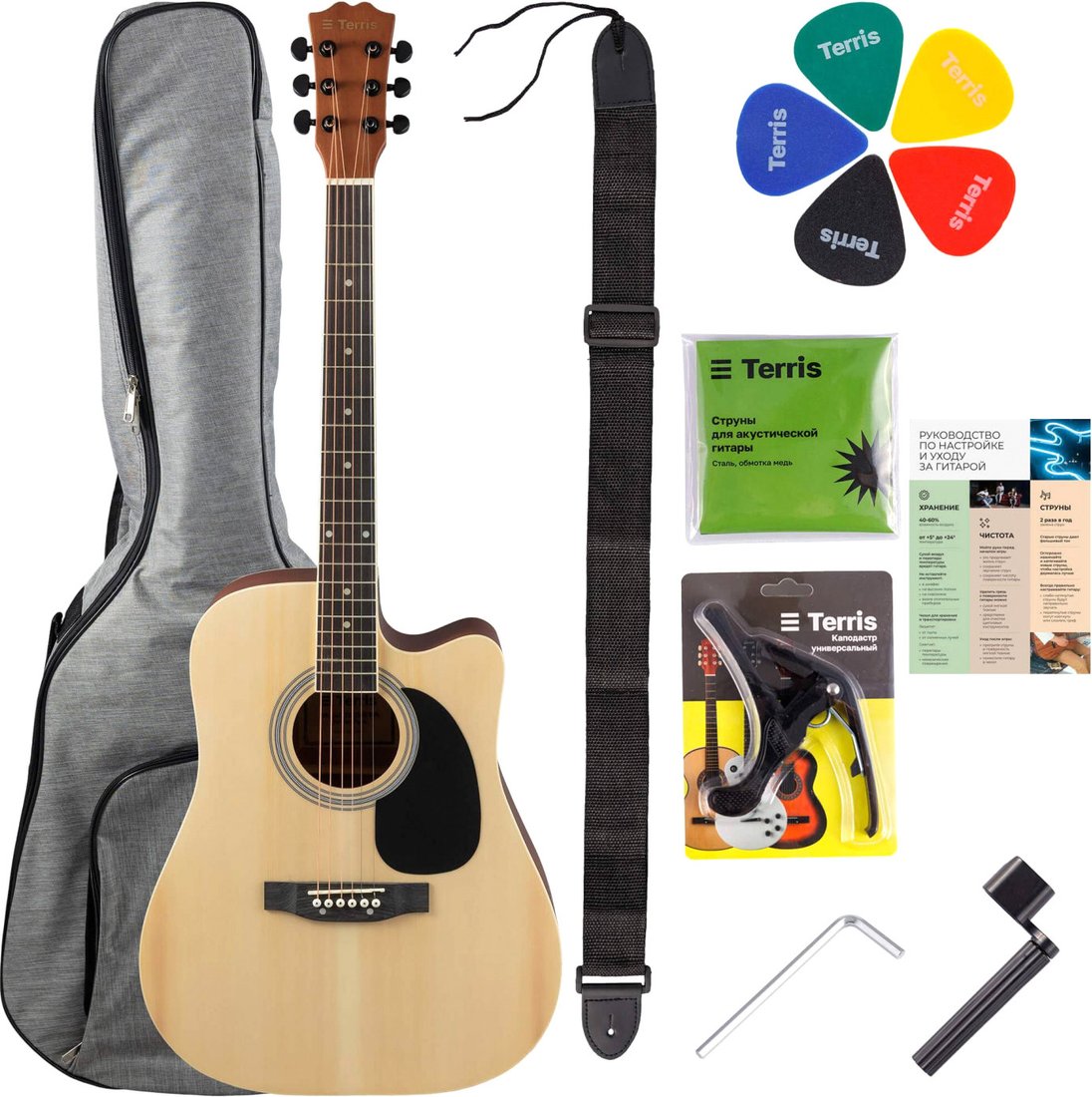 

Акустическая гитара Terris TD-045 NA Starter Pack