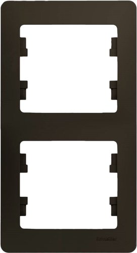 Рамка Schneider Electric Glossa GSL000806 (шоколад)