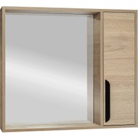  Viant Шкаф с зеркалом для ванной Кёльн 80 VKEL80SD-ZSH