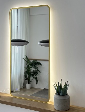 EMZE Smartphone 45x77 LED.UV.SMART.45.77.AUR (золото с УФ-окантовкой и подсветкой)
