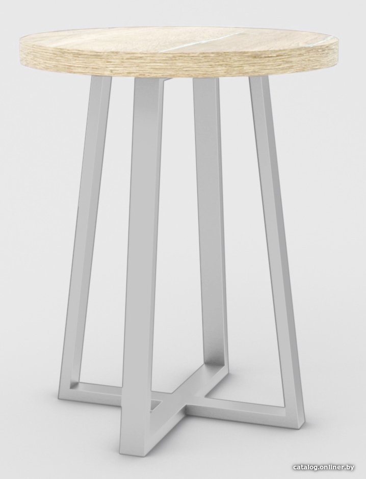 Журнальный столик Hype Mebel Челси 40x40 (белый/древесина белая)