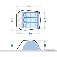 Кемпинговая палатка Quechua Arpenaz 3 XL Fresh&Black