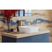 Умывальник Керамин Плаза 55 ФС (серо-голубой, матовый)