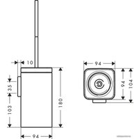 Ершик для унитаза Hansgrohe Urquiola 42435000