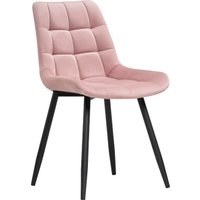 Стул Notta Челси (велюр розовый/черный)