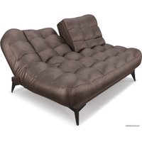 Диван Мебель-АРС Арно (бархат серо-шоколадный Star Velvet 60 Coffee)