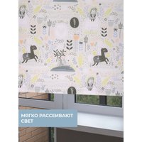 Мини рулонные шторы Franc Gardiner Print Сказочный лес 100х160 9403217474 (серый)