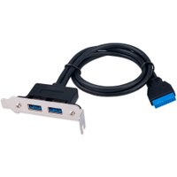 Планка Cablexpert CC-USB3-RECEPTACLE-LP