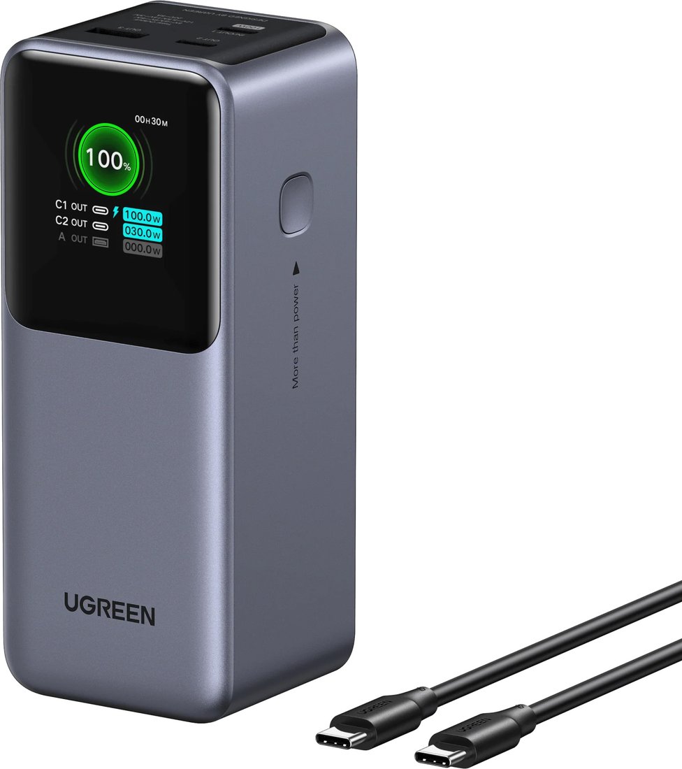 

Внешний аккумулятор Ugreen PB721 20000mAh (серый)