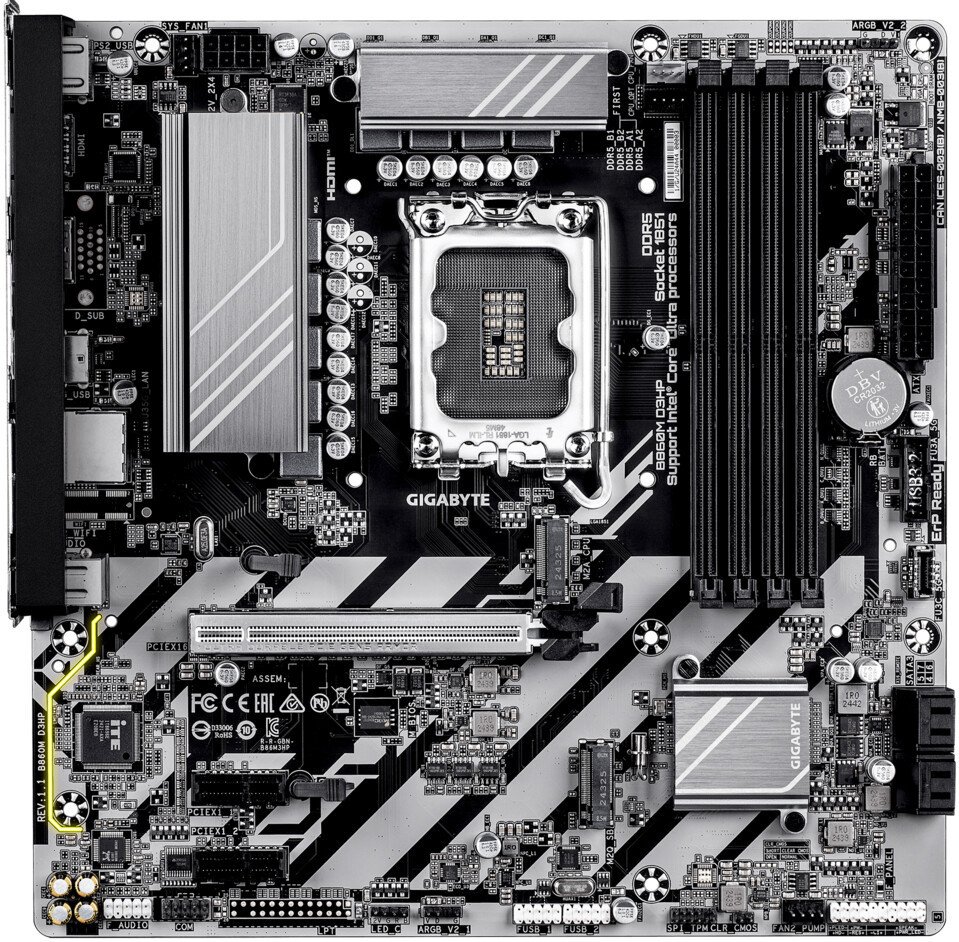 Материнская плата Gigabyte B860M D3HP (rev. 1.1)
