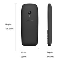 Кнопочный телефон Nokia 6310 (2024) Dual SIM TA-1607 (черный)