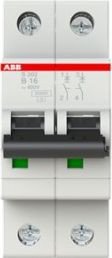 

Выключатель автоматический ABB S202-B16 2P B 16A 6kA 2M 2CDS252001R0165