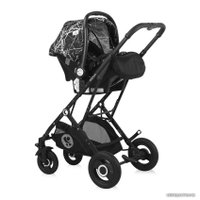 Универсальная коляска Lorelli Sena 2021 (3 в 1, черный мрамор)