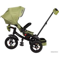 Детский велосипед Moby Kids Leader 360° 12x10 AIR (оливковый)