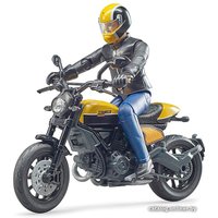 Мотоцикл Bruder Scrambler Ducati с мотоциклистом 63053