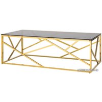 Журнальный столик Stool Group Арт Деко 120x60 ECT-015-TG-SK (стекло Smoke/сталь золото)