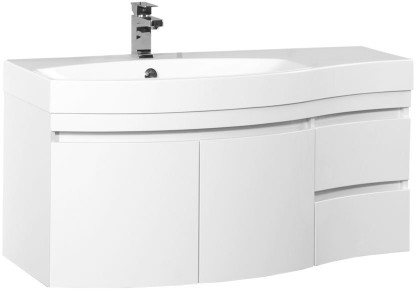 

Aquanet Тумба под умывальник Опера 115 L (белый, 2 дверцы, 2 ящика)