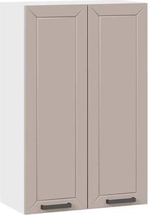 

Шкаф навесной Трия Лорас 1ВВ6 с двумя дверями (белый/холст латте)