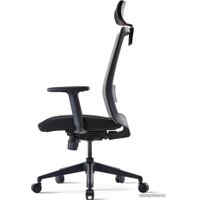 Офисное кресло Bestuhl S30 Black Pl с подголовником (черный)