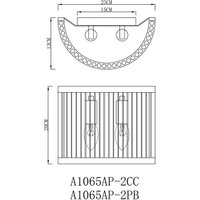 Бра Arte Lamp Anetta A1065AP-2PB
