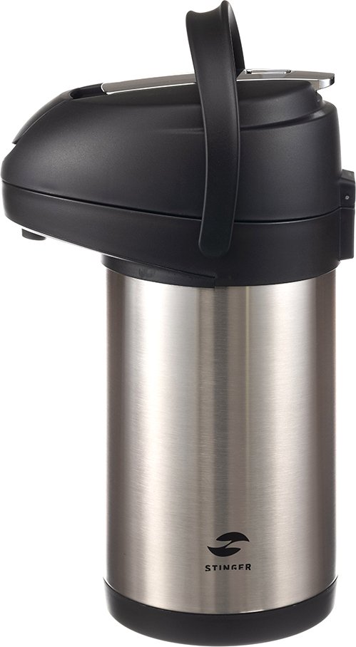 

Помповый термос Stinger HP-3000H-2 3л (серебристый/черный)