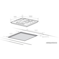 Варочная панель Comfee CGH611GW