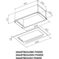 Кухонная вытяжка Meferi SMARTBOX45WH Power