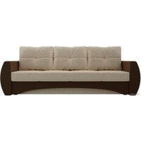 Диван Лига диванов Сатурн 28171 (микровельвет, бежевый/коричневый)