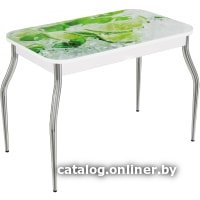 Кухонный стол ВВР Прямоугольный (лайм 2/подстолье изогнутое)