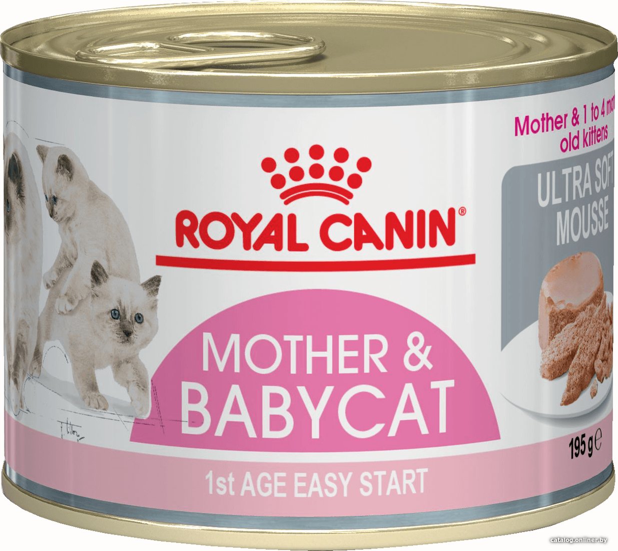 Консервированный корм для кошек Royal Canin Babycat Instinctive мусс для котят до 4 месяцев 0.195 кг
