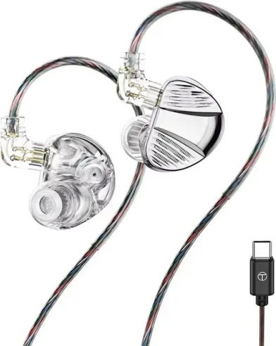 

Наушники TRN V10 Pro USB Type-C (серебристый, с микрофоном)